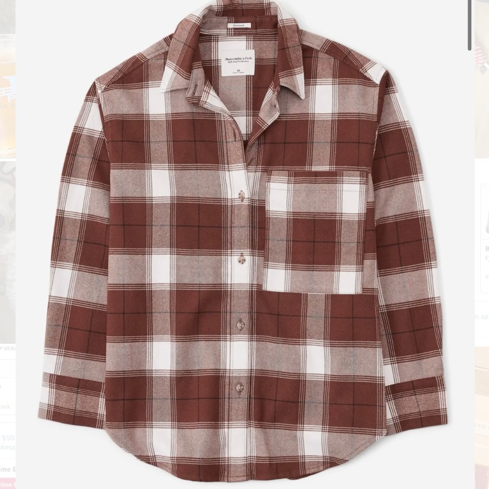 NWT A&F Oversized flannel